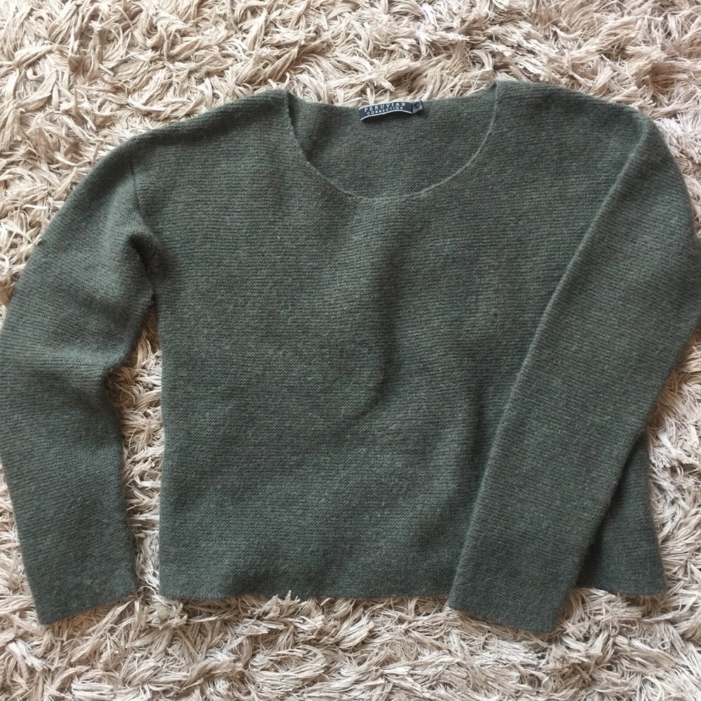 Green Alpaca Sweater